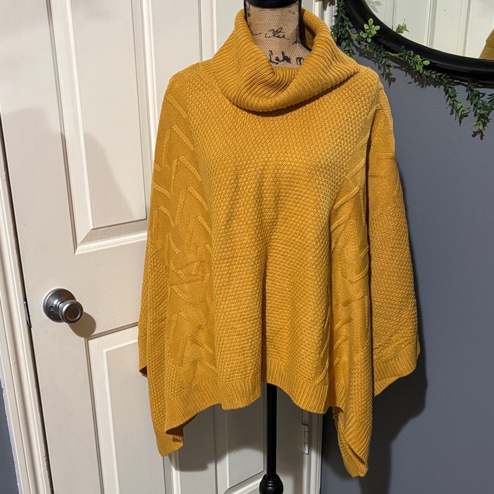 Simplee Apparel Mustard Cowl Neck Sweater